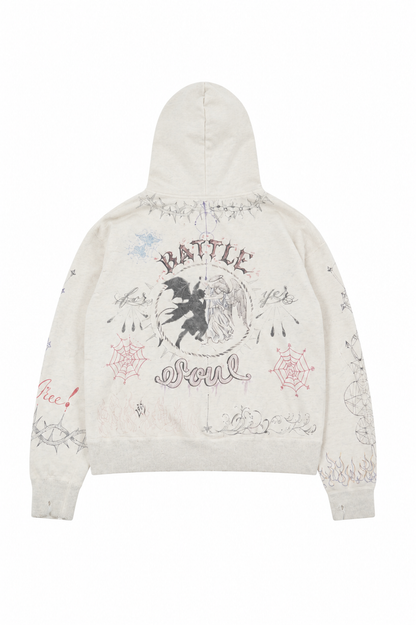 Saint Mxxxxxx X Dr Woo Heaven Or Hell Tattoo Hoodie
