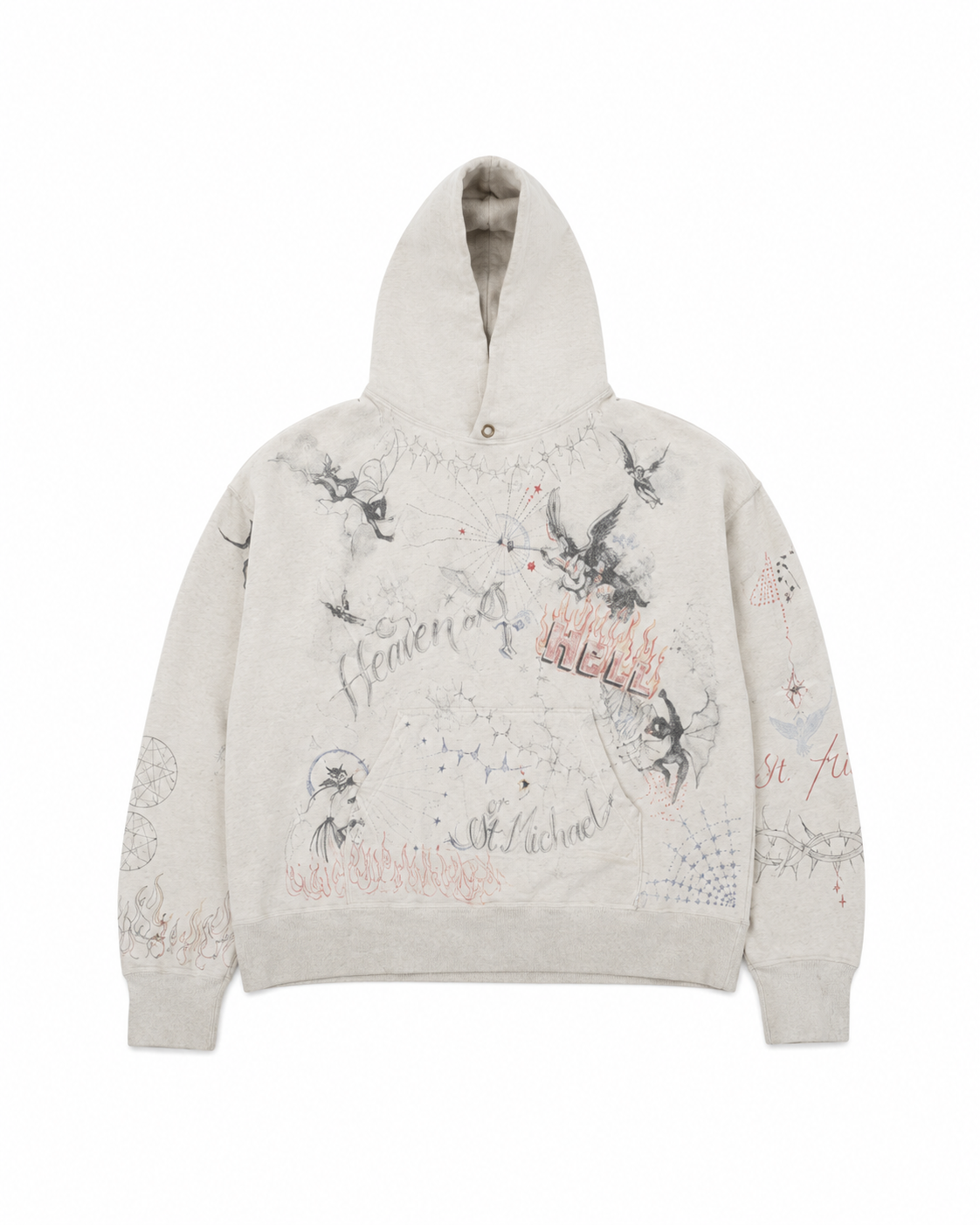 Saint Mxxxxxx X Dr Woo Heaven Or Hell Tattoo Hoodie