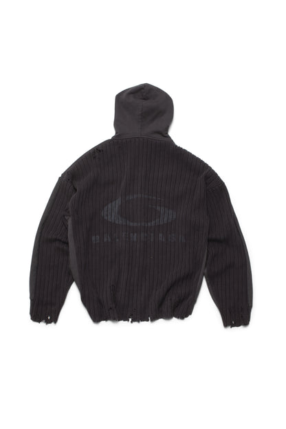 Balenciaga Men Patched Hooded Sweatshirt - Xia Office