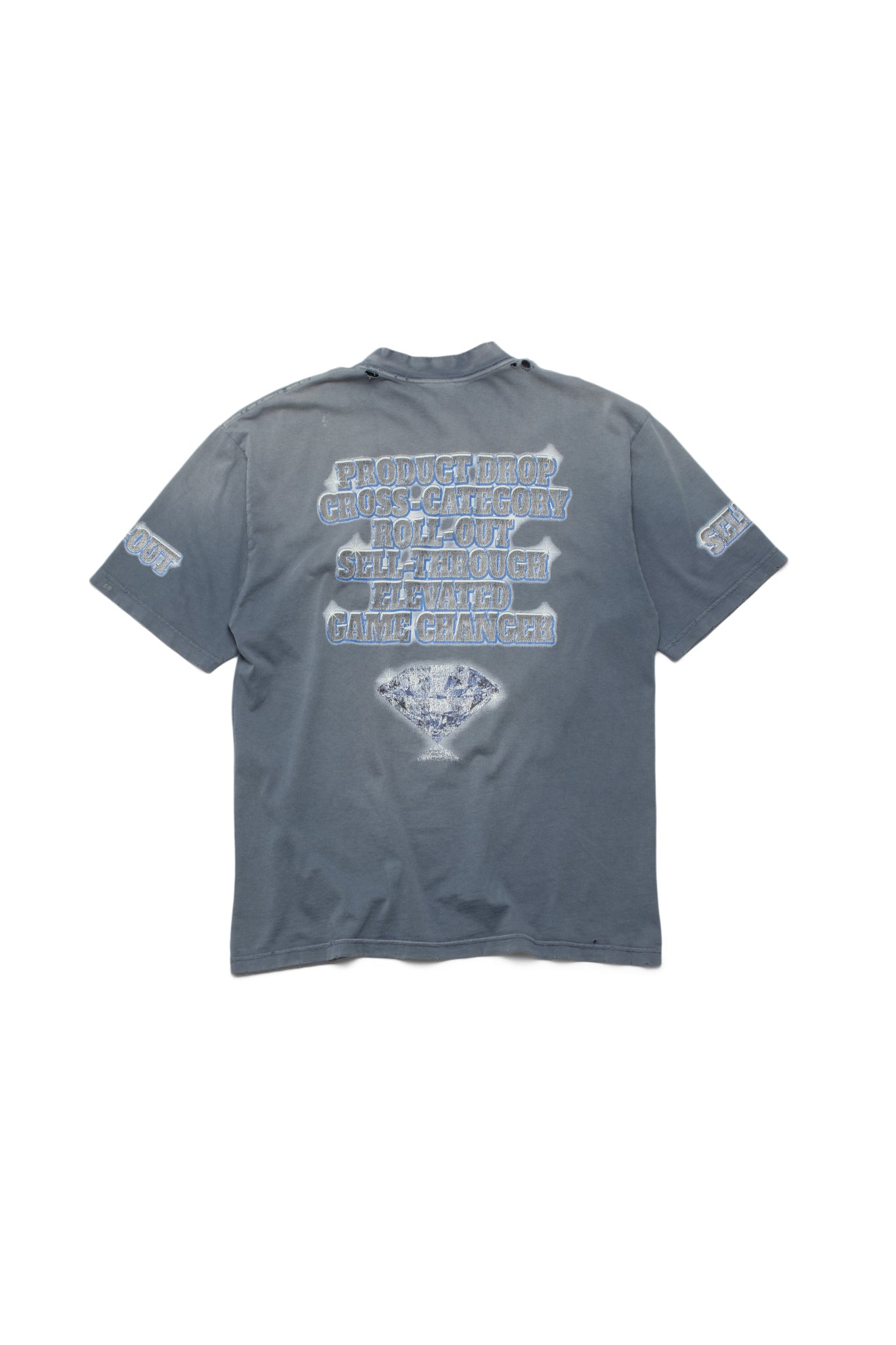 Balenciaga 24ss Now Buy Now Black Washed T-shirt - Xia Office