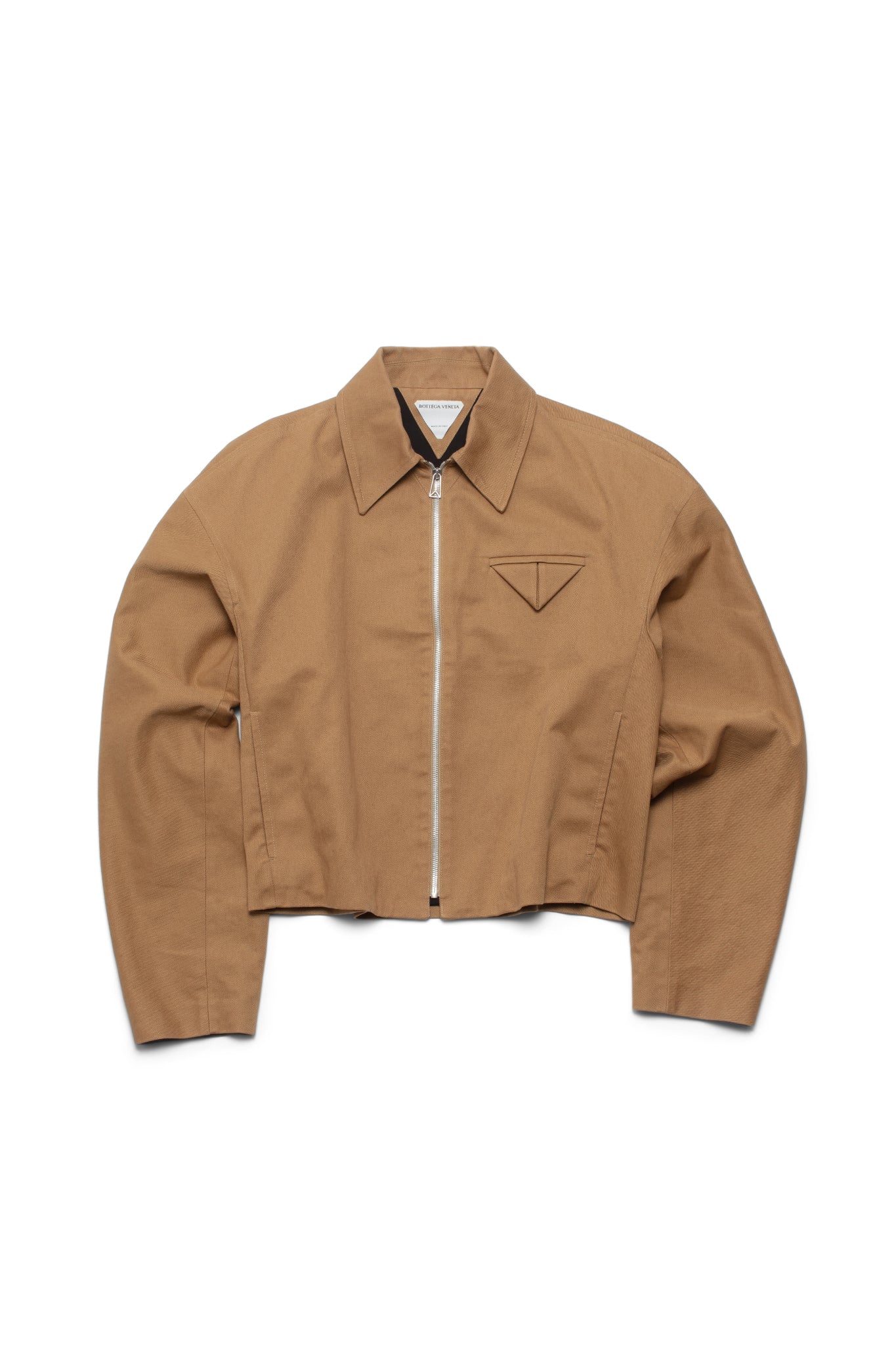 Bottega Veneta Cotton-Twill Blouson Jacket Camel - Xia Office