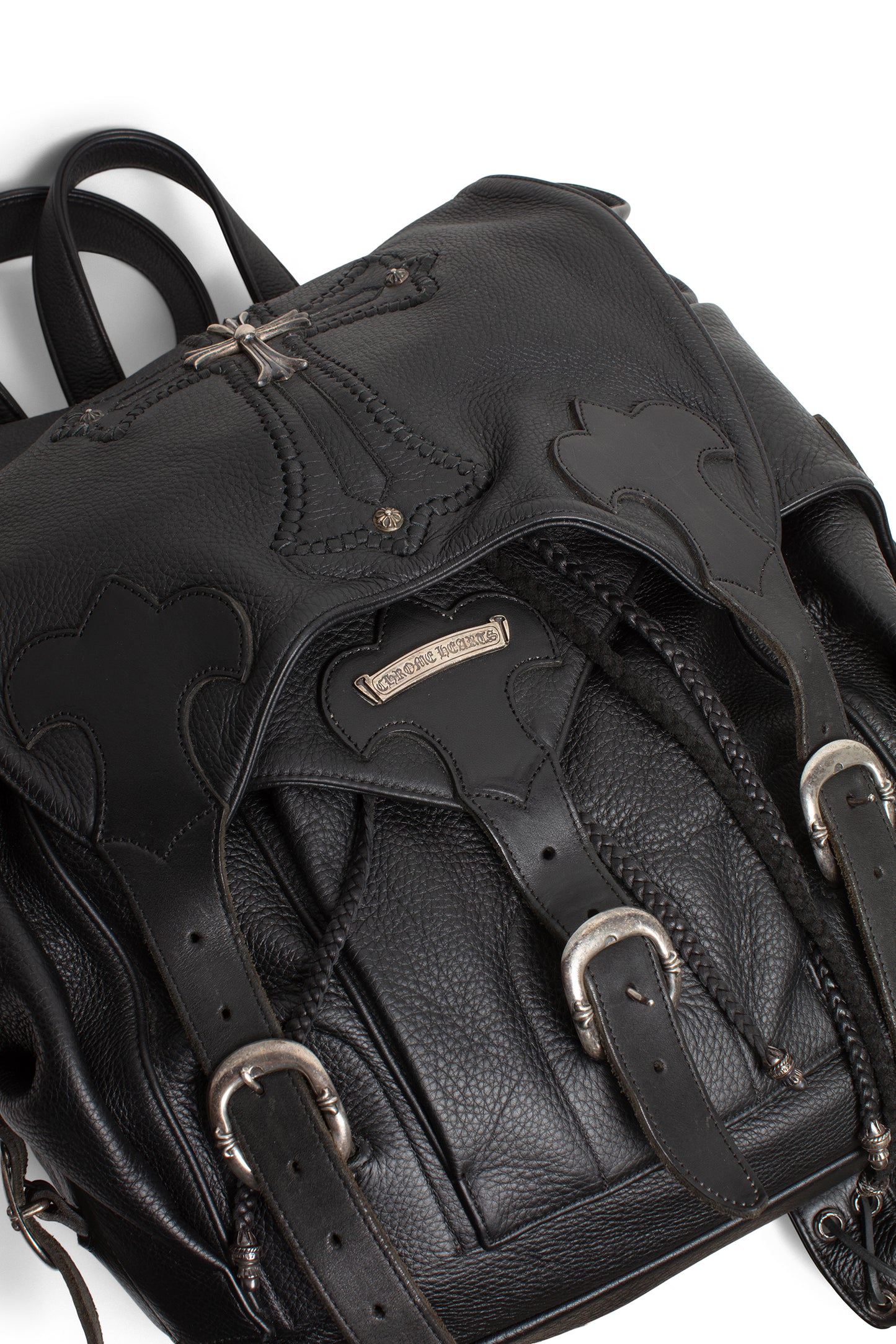 Chrome Hearts Cross Flarenie Gunslinger Leather Backpack - Xia Office
