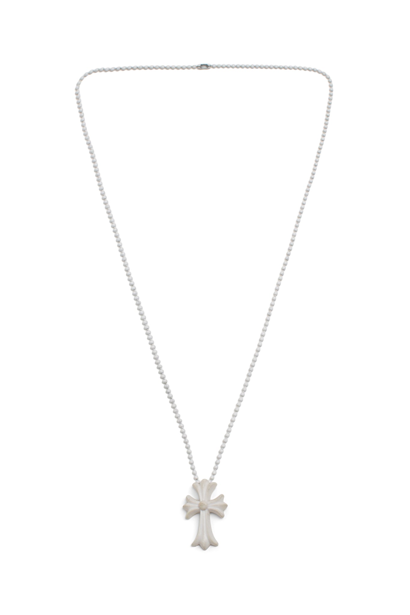 Chrome Hearts Silichrome Cross Pendant Necklace - Xia Office