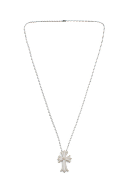 Chrome Hearts Silichrome Cross Pendant Necklace - Xia Office
