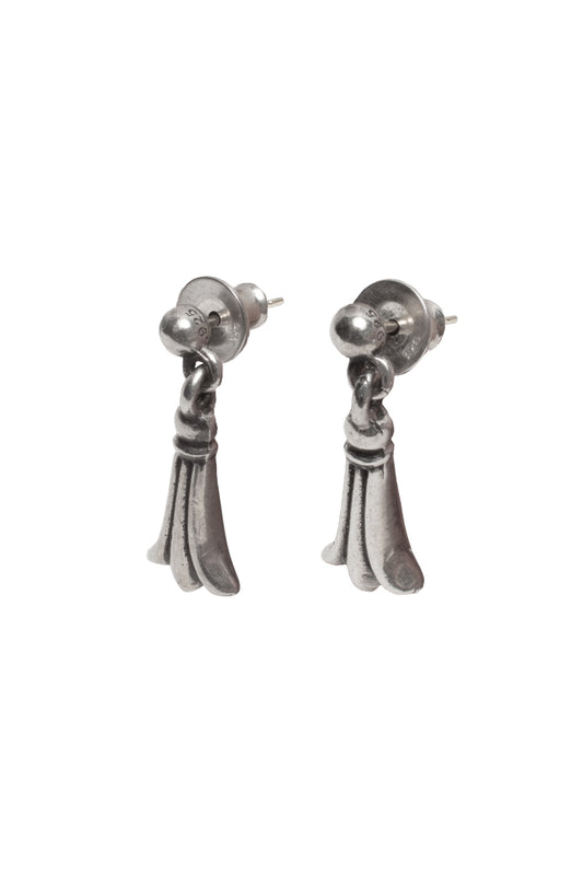 Chrome Hearts Crosstail Link Silver Earring - Xia Office