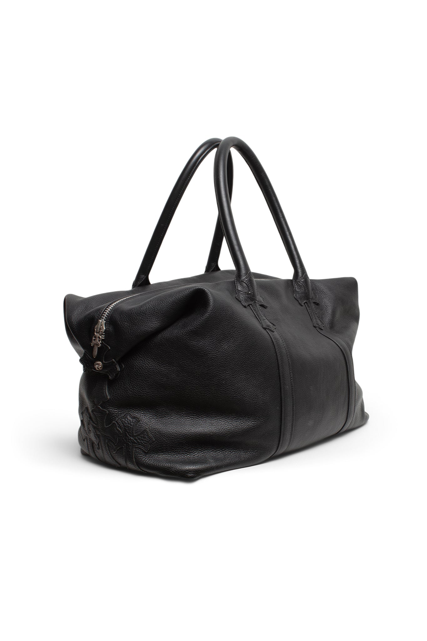 Chrome Hearts Large Leather Embellished Cross Duffle Bag - Xia Office