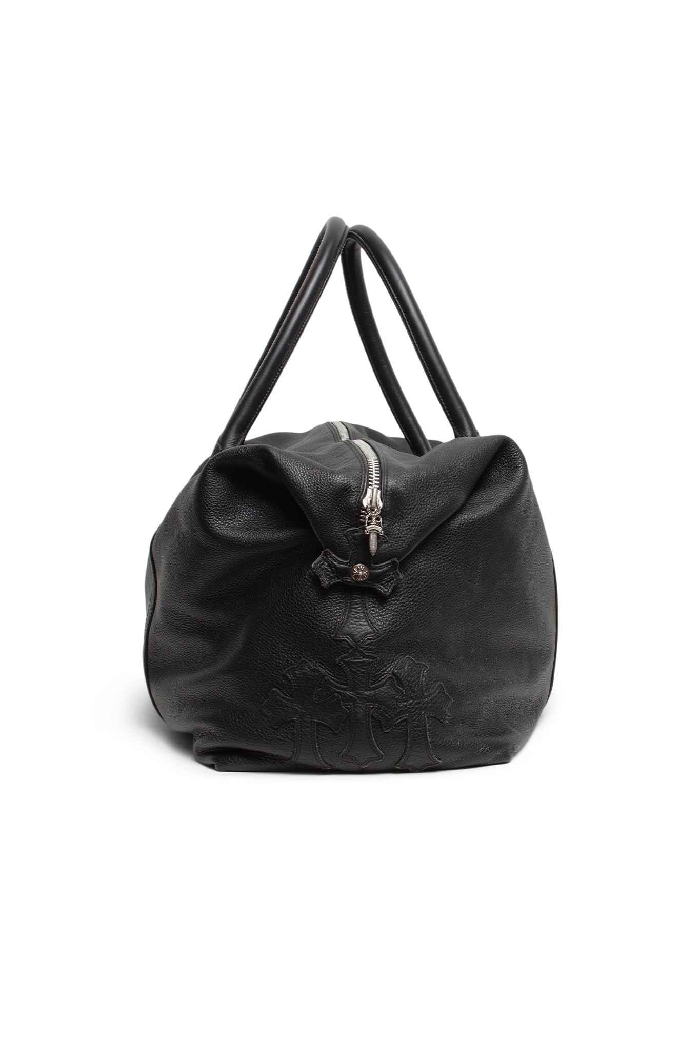 Chrome Hearts Large Leather Embellished Cross Duffle Bag - Xia Office
