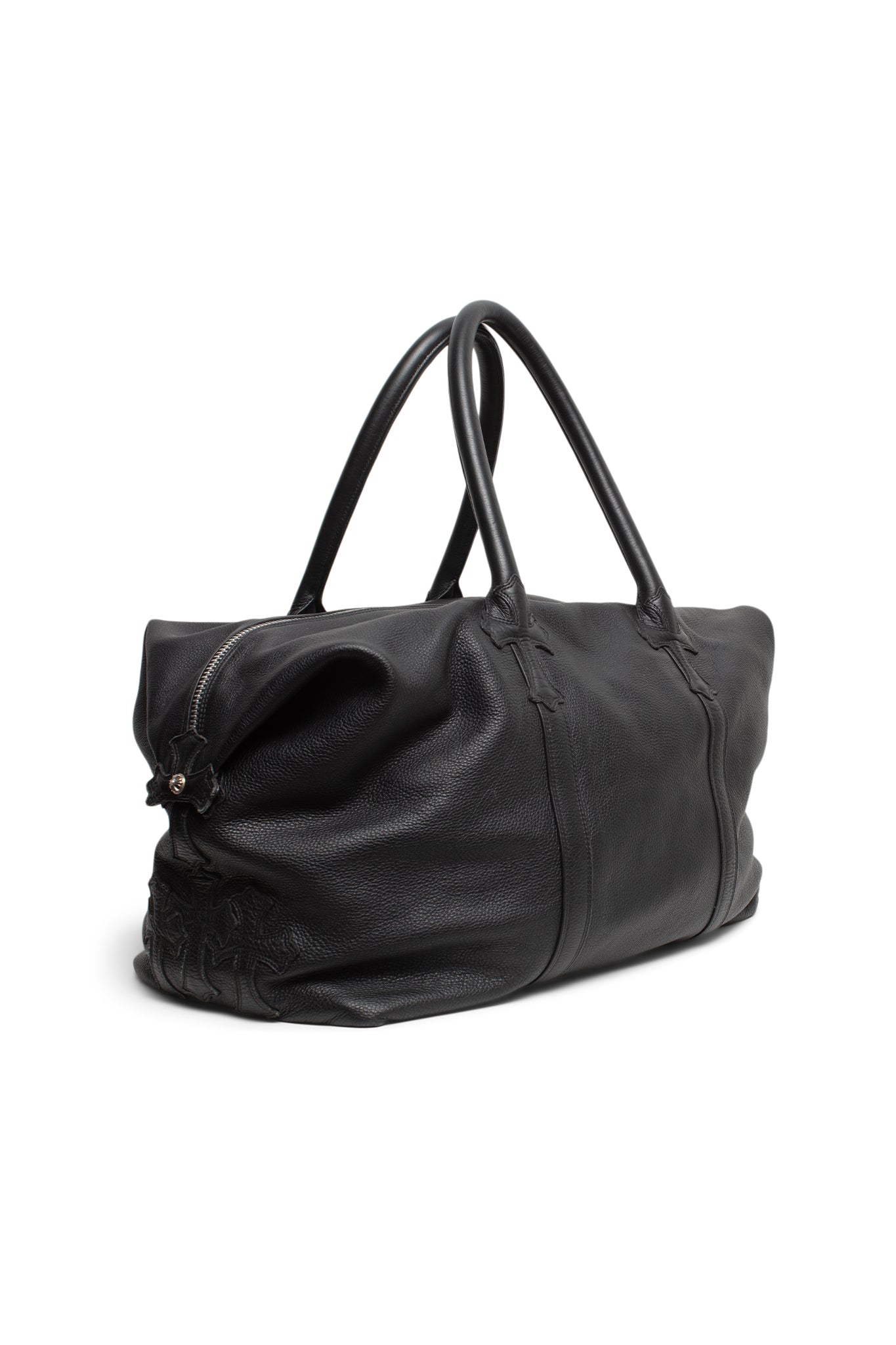 Chrome Hearts Large Leather Embellished Cross Duffle Bag - Xia Office