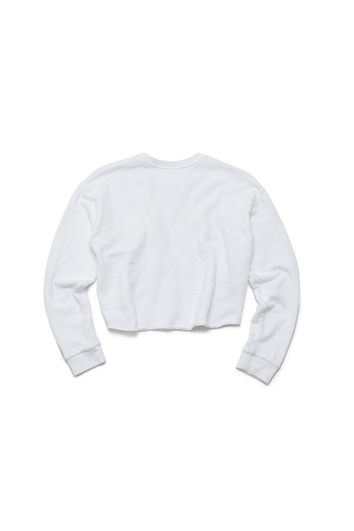 Chrome Hearts Jacquard Monogram Cropped Sweatshirt in White - Xia Office