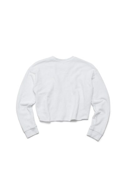 Chrome Hearts Jacquard Monogram Cropped Sweatshirt in White - Xia Office