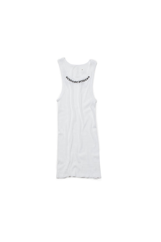 Chrome Hearts Scroll Logo Tank Top - Xia Office