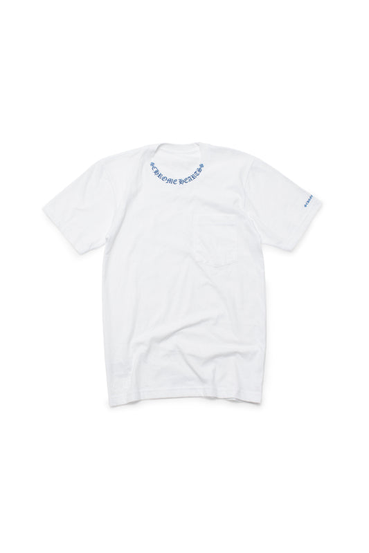 Chrome Hearts Blue Neck Logo Pocket T-shirt - Xia Office