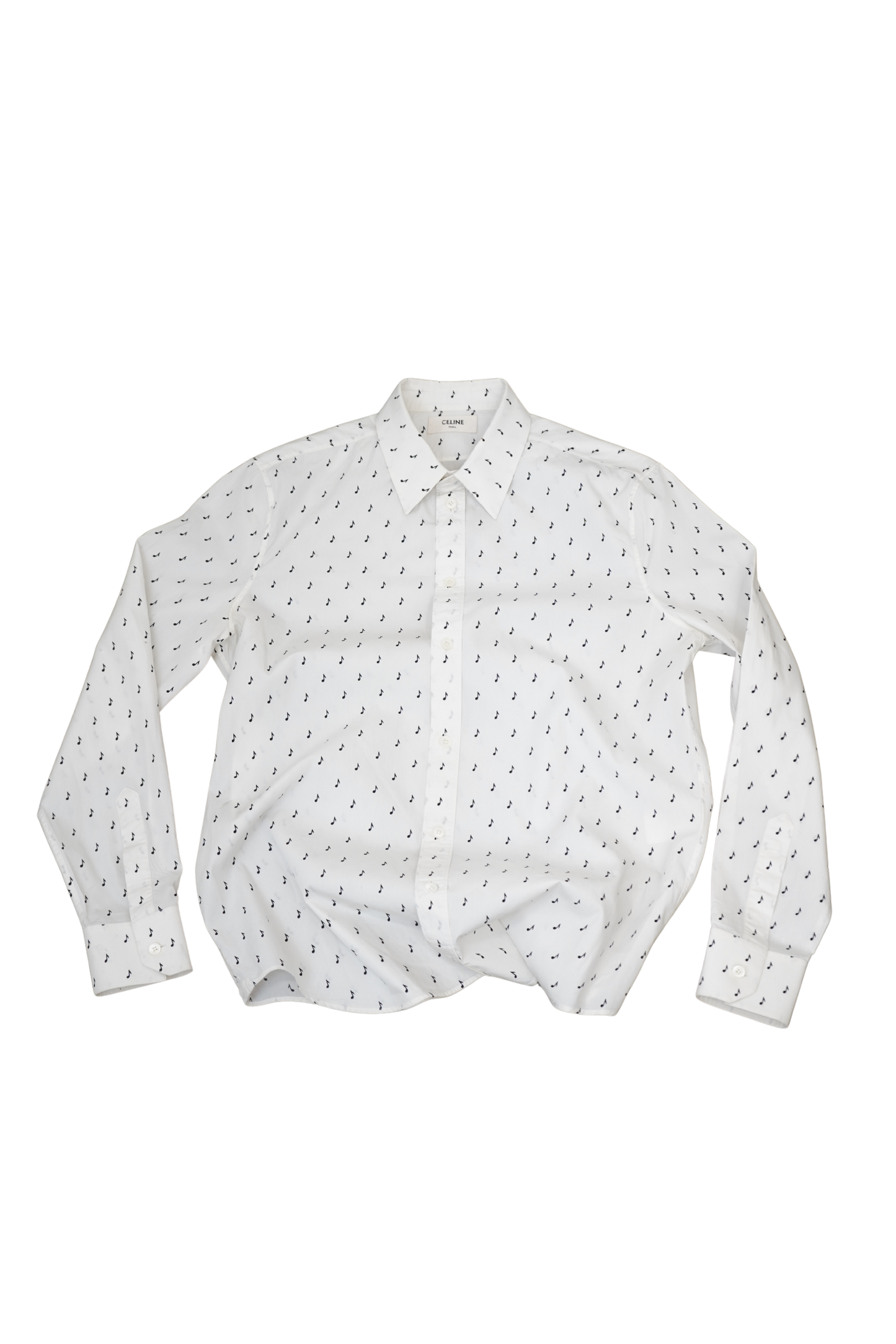 Celine musical note button up shirt - Xia Office