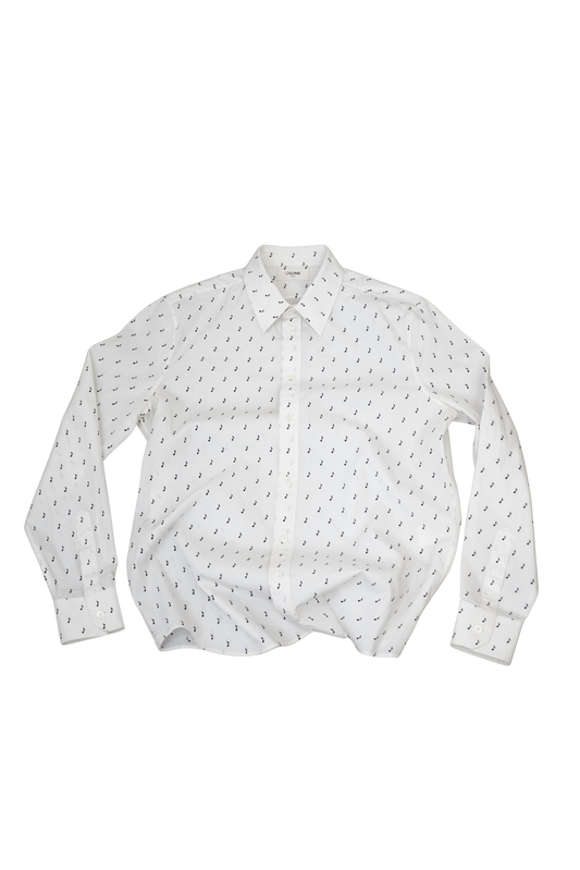 Celine musical note button up shirt - Xia Office
