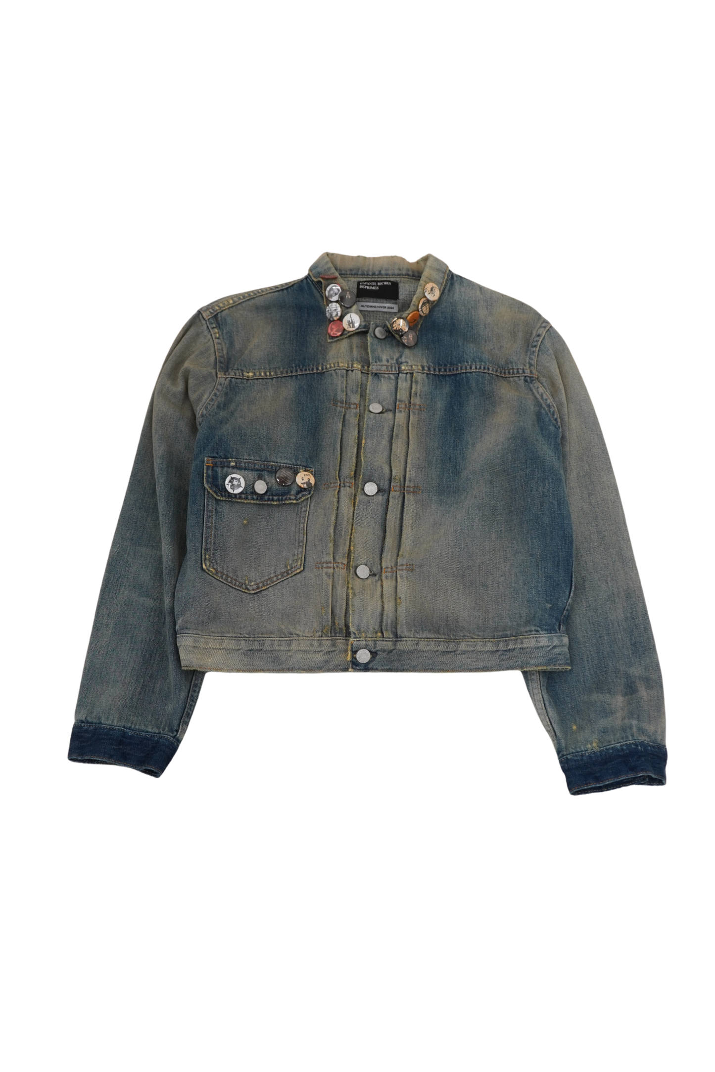Enfants Riches Déprimés Pinned Denim Jacket - Xia Office