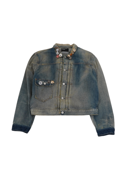 Enfants Riches Déprimés Pinned Denim Jacket - Xia Office