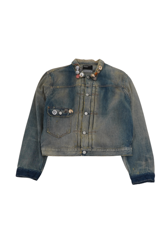 Enfants Riches Déprimés Pinned Denim Jacket - Xia Office
