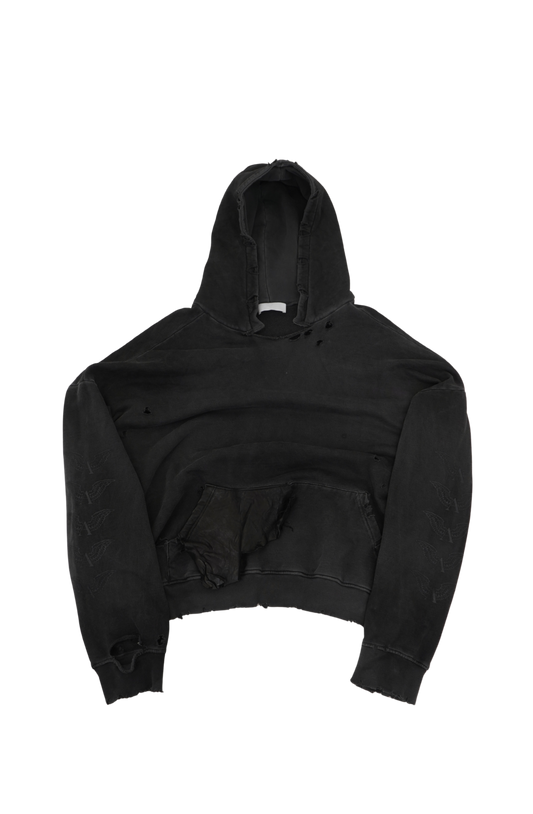 Alexander Digenova Oversized Distressed Hoodie - Xia Office