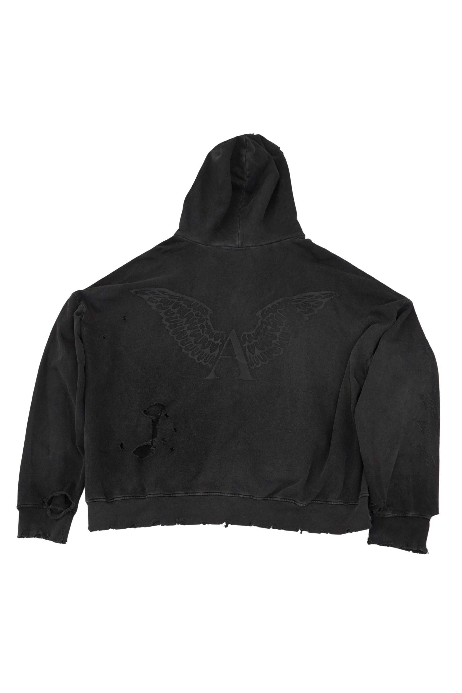 Alexander Digenova Oversized Distressed Hoodie - Xia Office