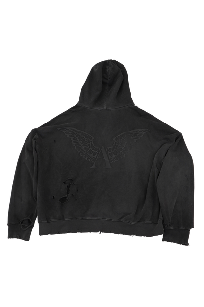 Alexander Digenova Oversized Distressed Hoodie - Xia Office