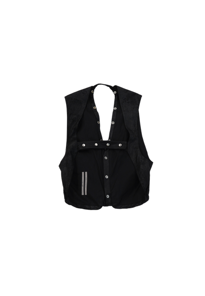 2024A/W Rick Owens Blistered Leather Cargo Vest - Xia Office