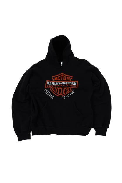 Harley Davidson Israel Shrunken Hoodie - Xia Office