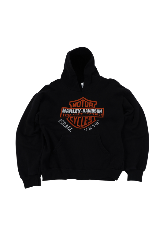 Harley Davidson Israel Shrunken Hoodie - Xia Office