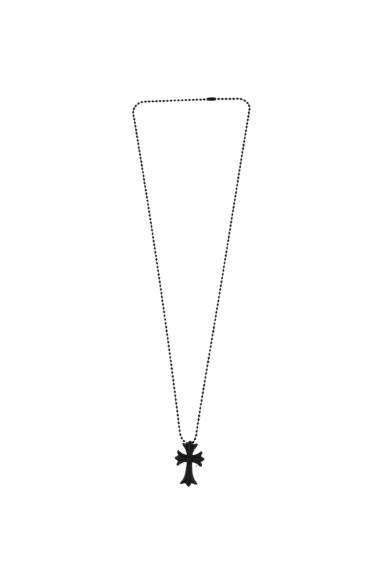 Chrome Hearts Silichrome Cross Necklace