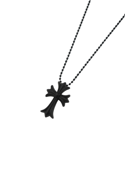 Chrome Hearts Silichrome Cross Necklace
