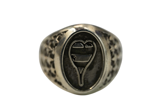 Chrome Hearts Matty Boy Varsity Heart Ring - Xia Office