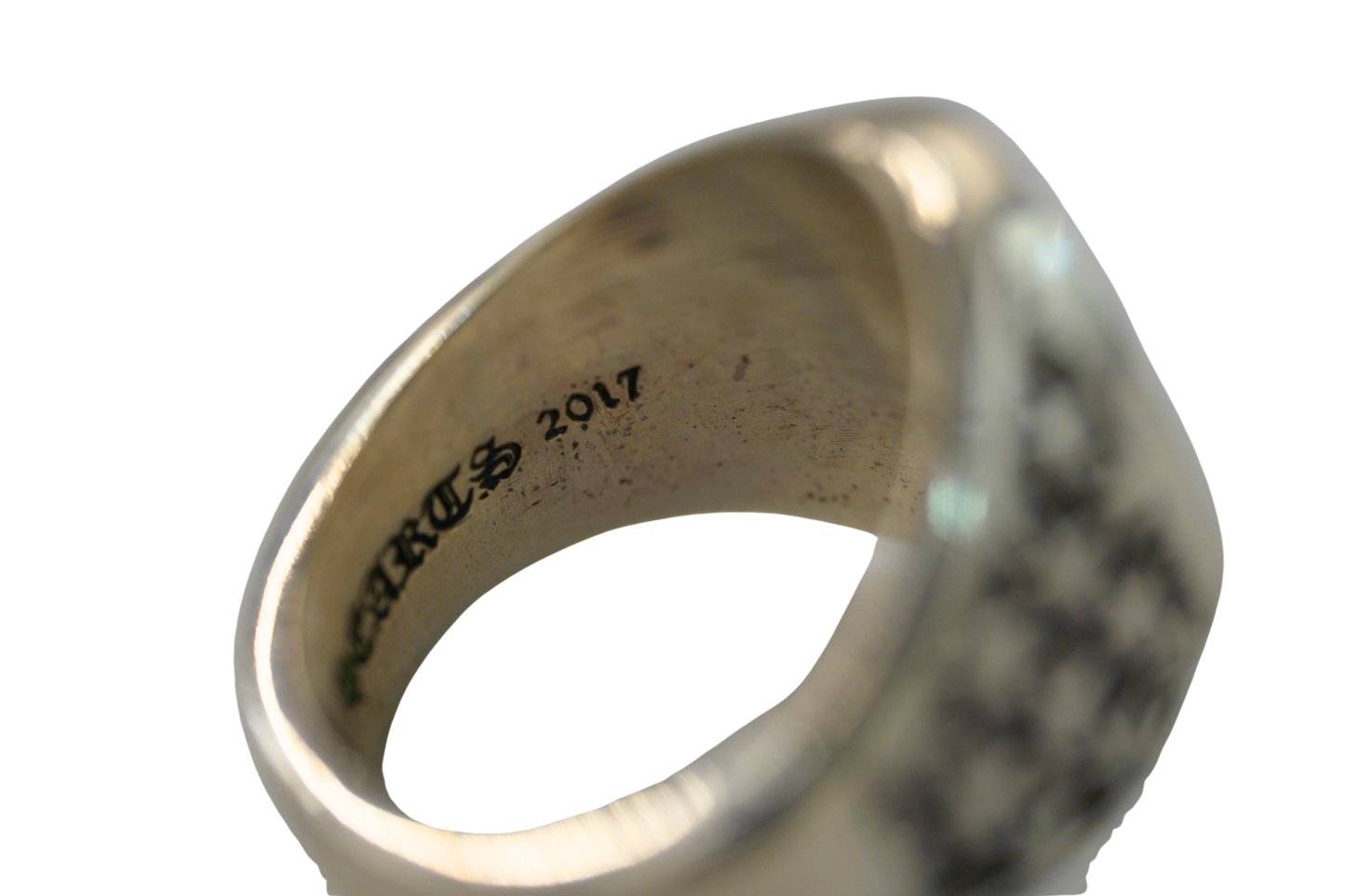 Chrome Hearts Matty Boy Varsity Heart Ring - Xia Office