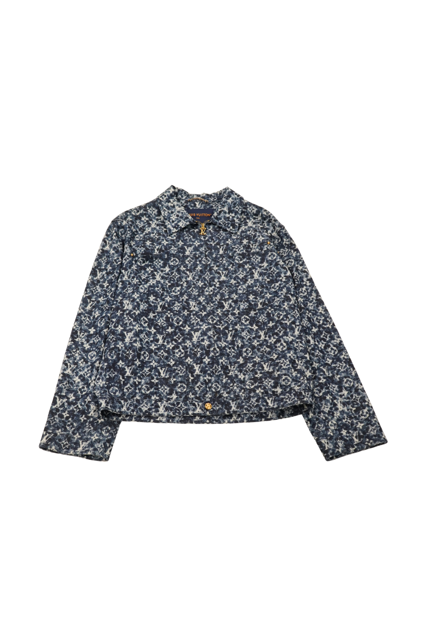 Louis Vuitton Water Monogram Denim Trucker Jacket