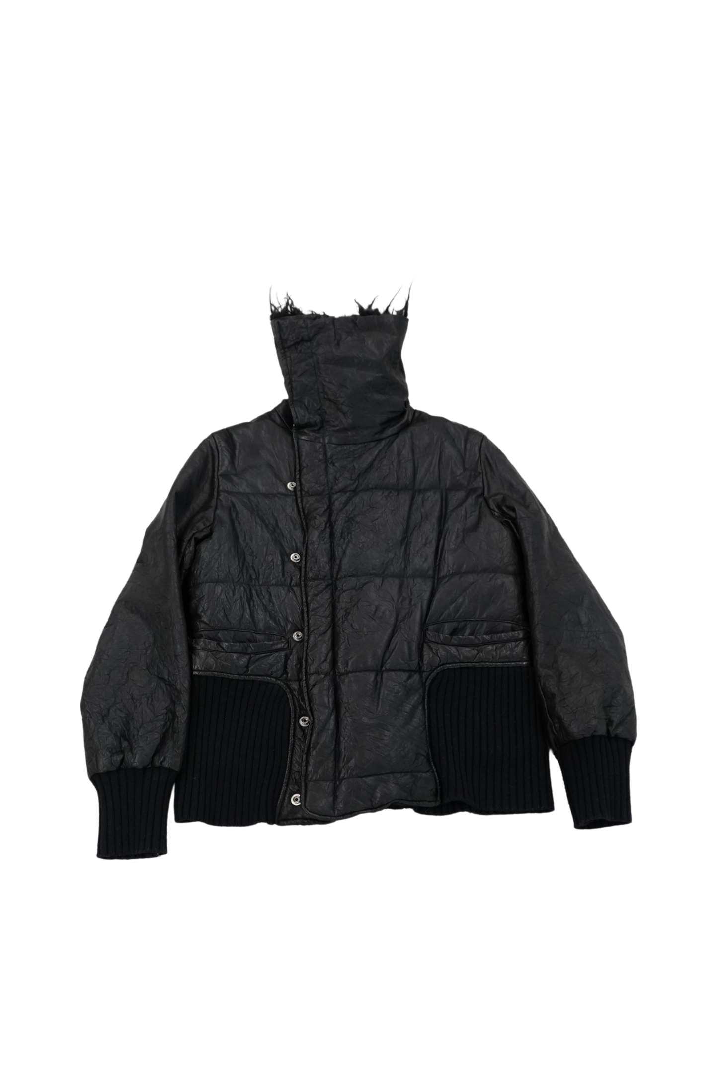 2006A/W High Neck Shearling Leather Jacket