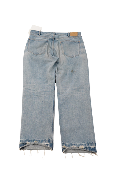 Celine Unhemmed Denim Jeans