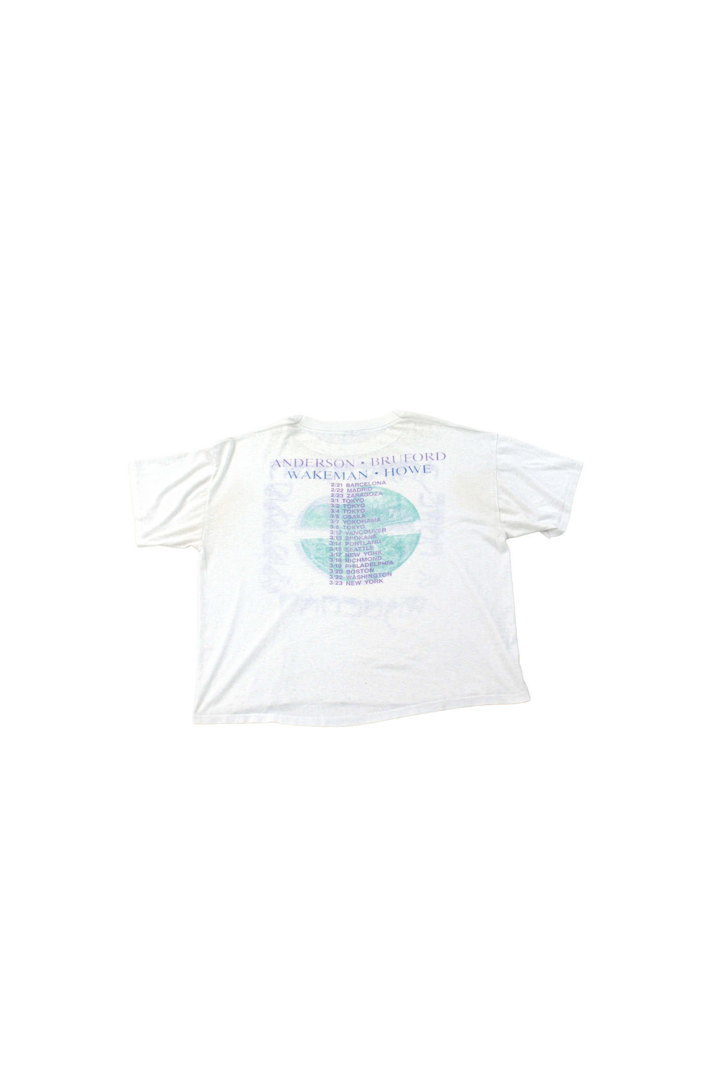 Anderson Buford Wakeman & Howe 1989 Tour Tee