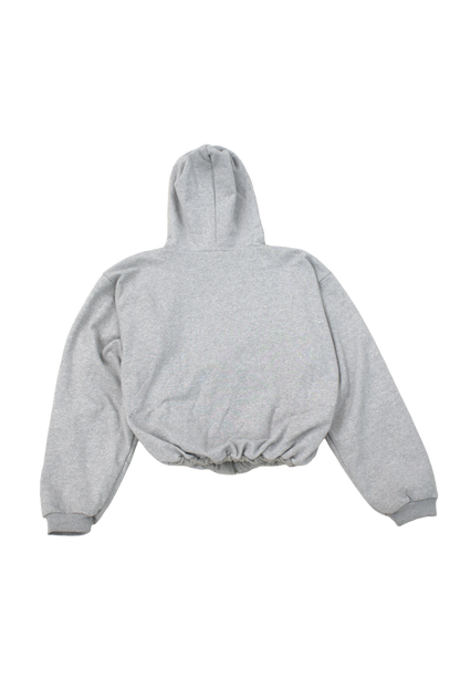 204 Thermal Lined Cropped Zip Hoodie