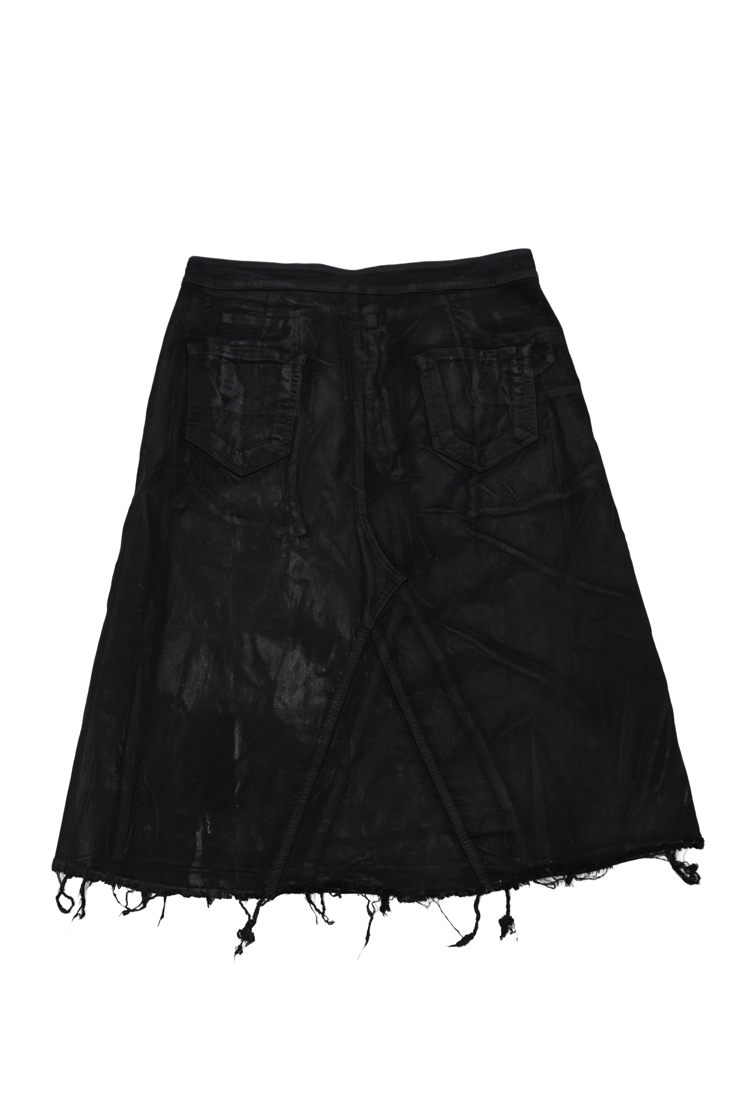 Rick Owens DRKSHDW Waxed Denim Skirt