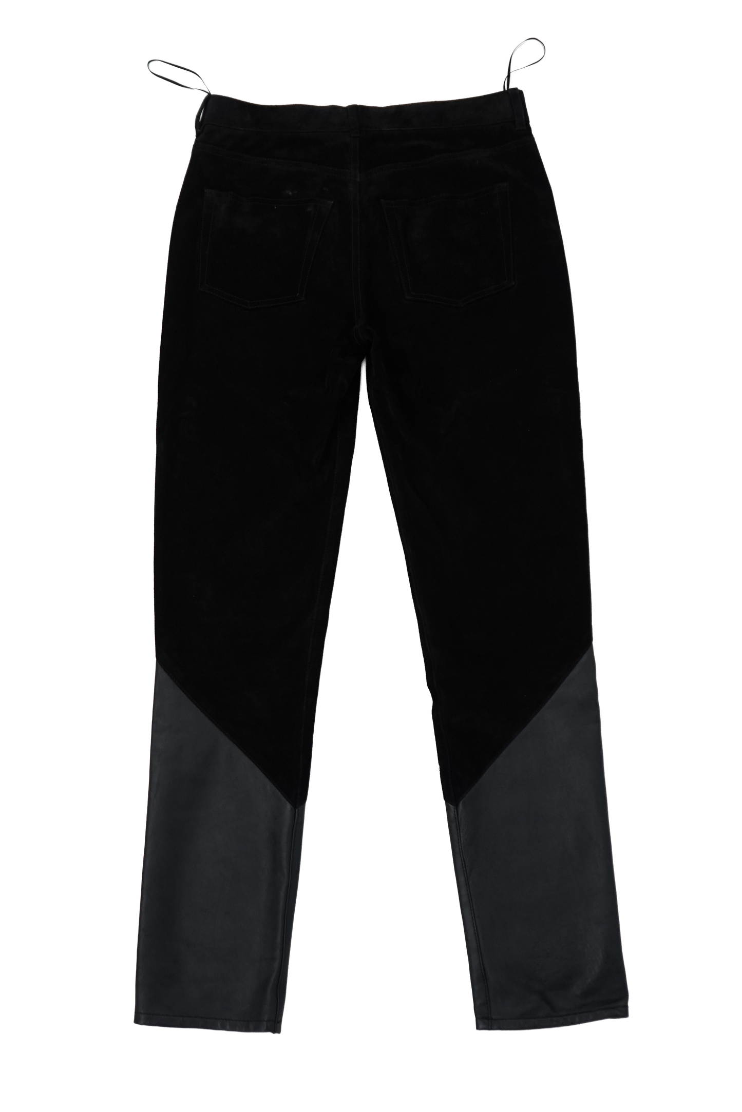 2019 Saint Laurent Paris Suede Hybrid Studded Pants
