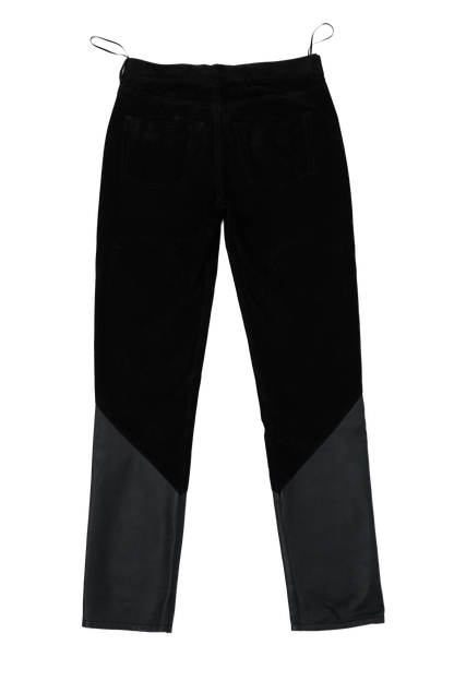 2019 Saint Laurent Paris Suede Hybrid Studded Pants