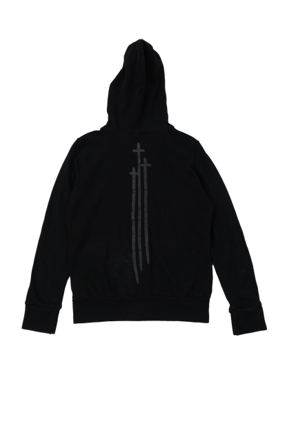 Chrome Hearts Vintage Triple Sword Zip Hoodie