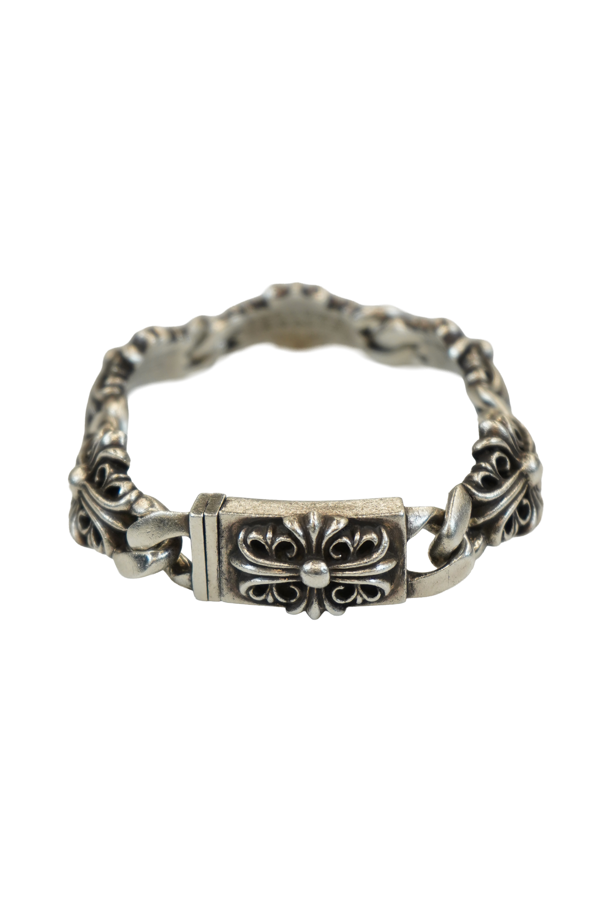 Floral ID Link Bracelet