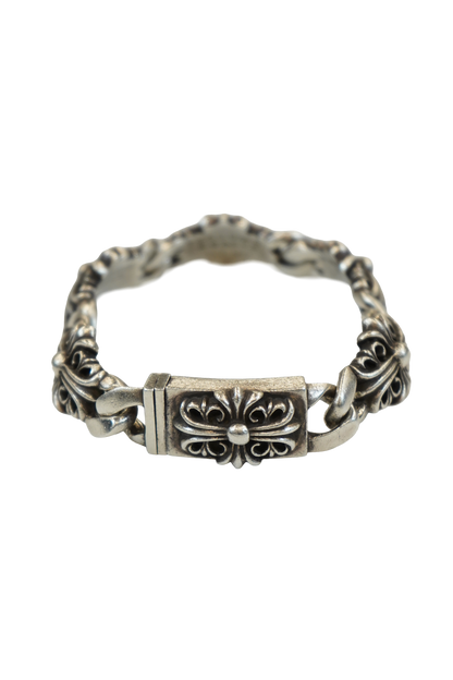 Floral ID Link Bracelet