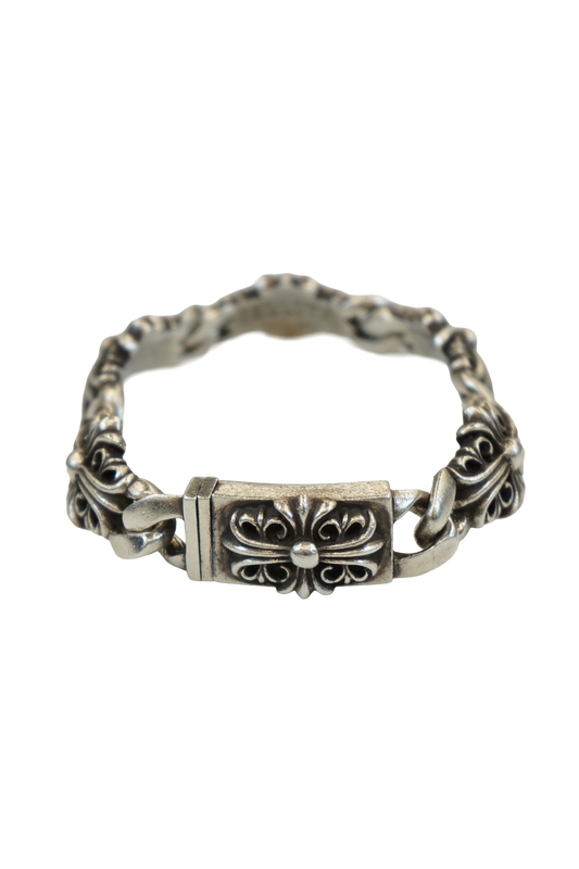 Floral ID Link Bracelet