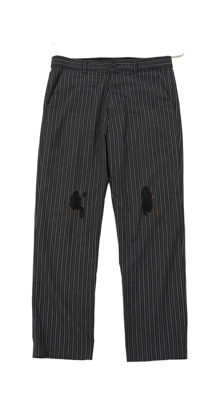 Marni Repaired Pinstripe Trousers