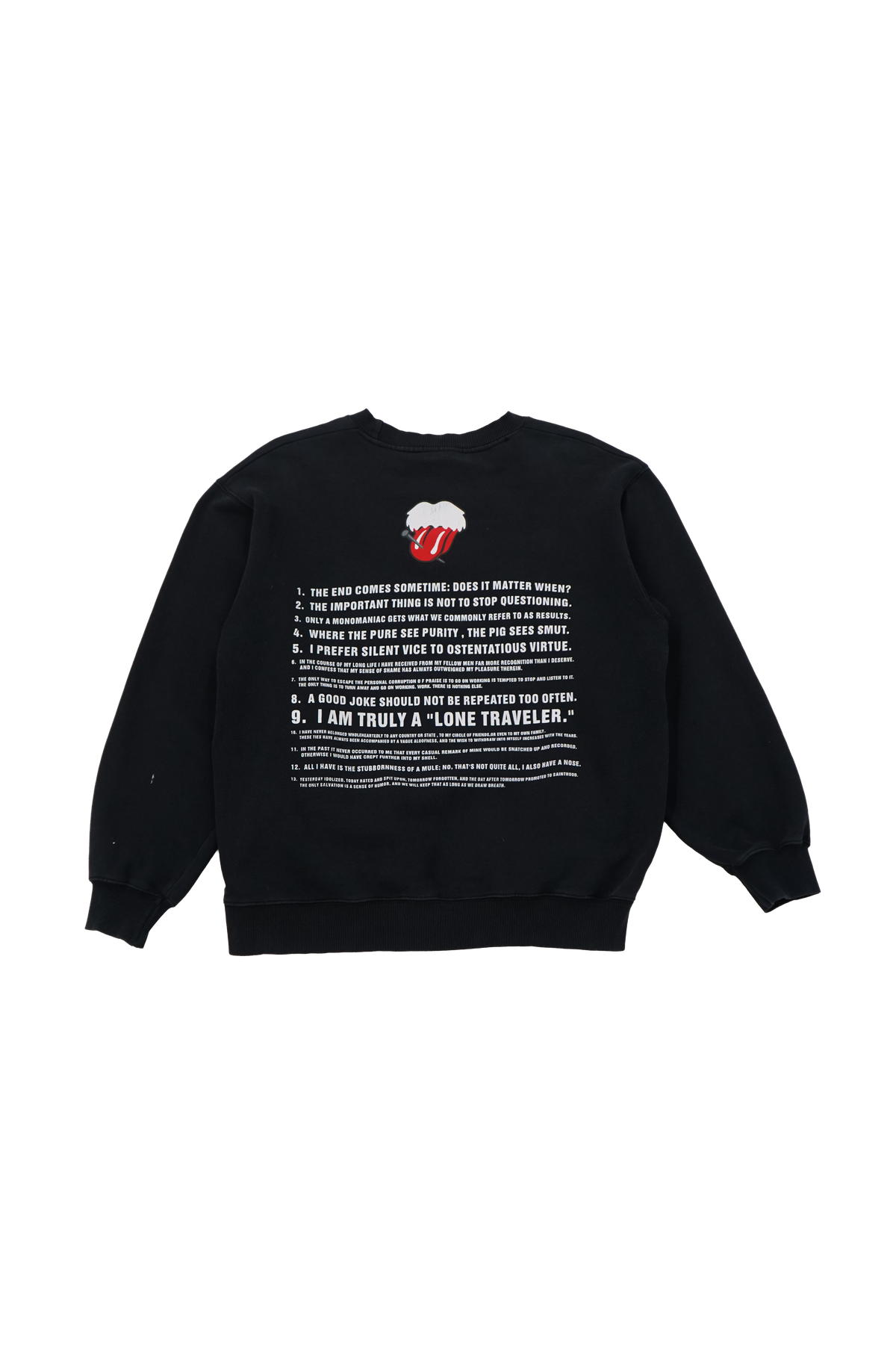 Number (N)ine Einstein Tongue & Lips Sweatshirt