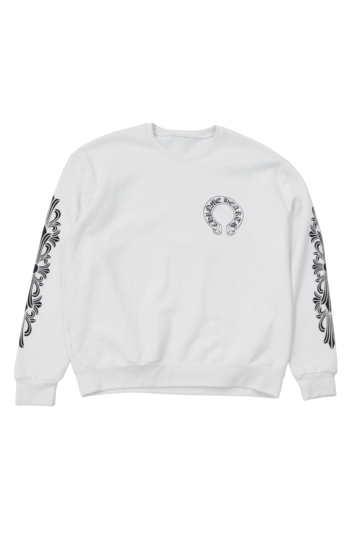 Chrome Hearts Horseshoe Floral Sleeve Crewneck