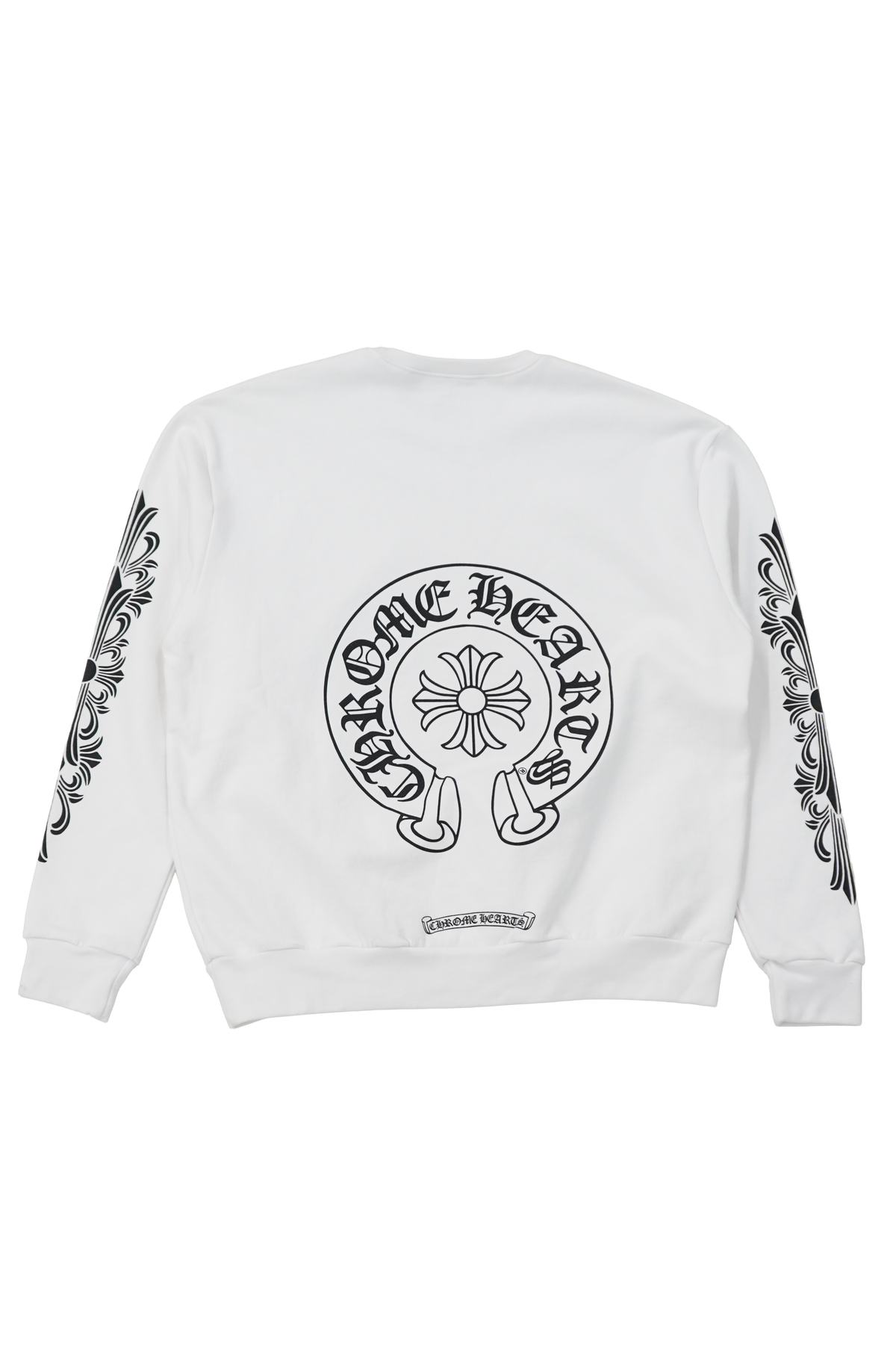 Chrome Hearts Horseshoe Floral Sleeve Crewneck