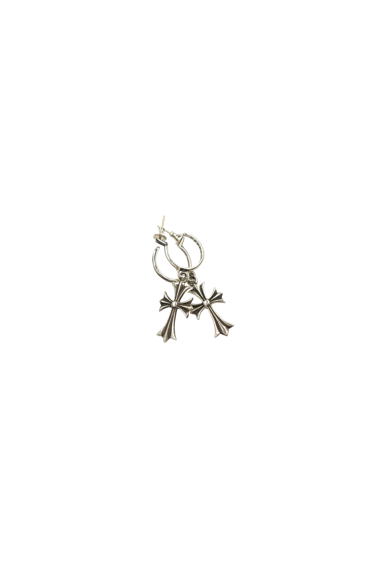 Cross Dangle Hoop Earrings - Xia Office