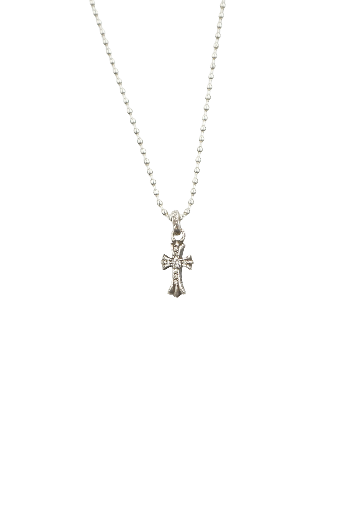 Chrome Hearts Diamond Pavé Baby Phat Pendant + Ball Chain - Xia Office
