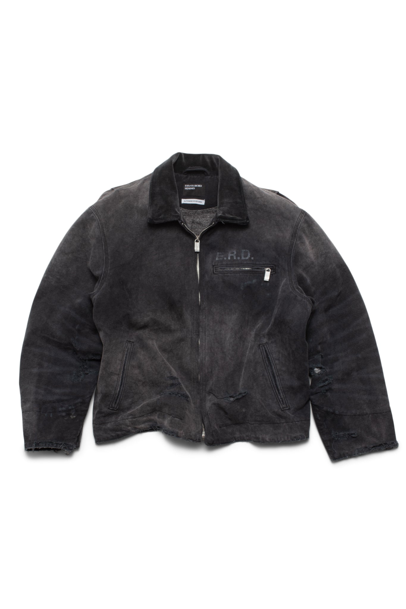 Enfants Riches Déprimés Black Blanket Lined Work Jacket - Xia Office